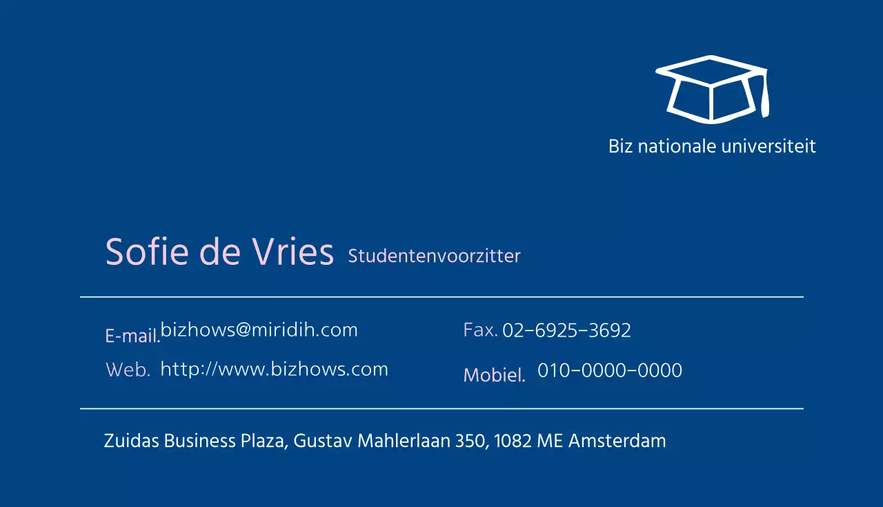 Algemeen visitekaartje