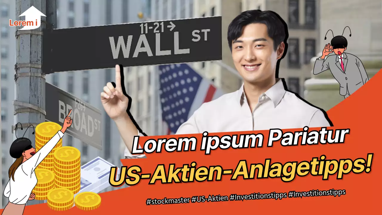 YouTube-Miniaturansicht von US-Aktienanlagetipps in roter Farbe