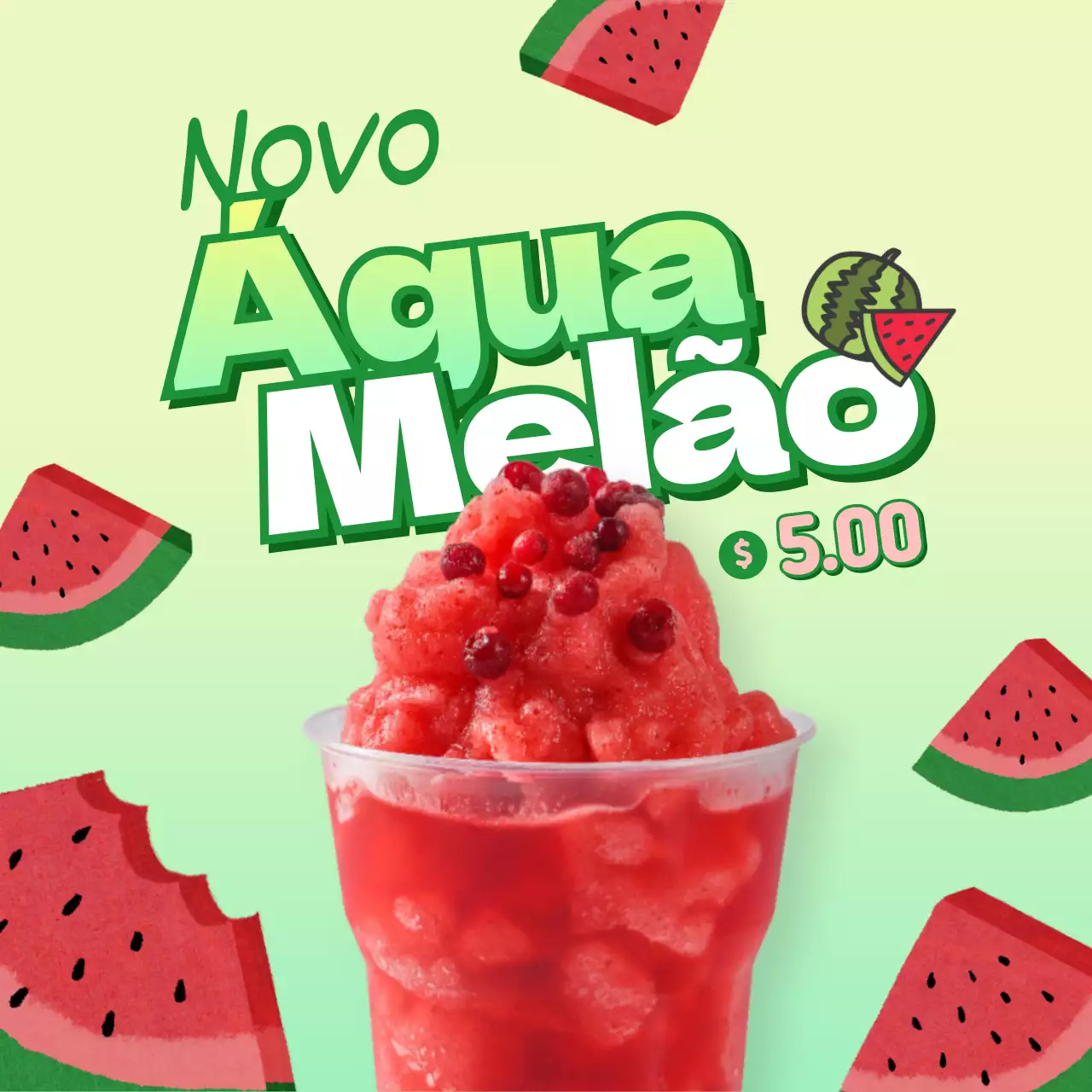 Sumo de melancia de verão