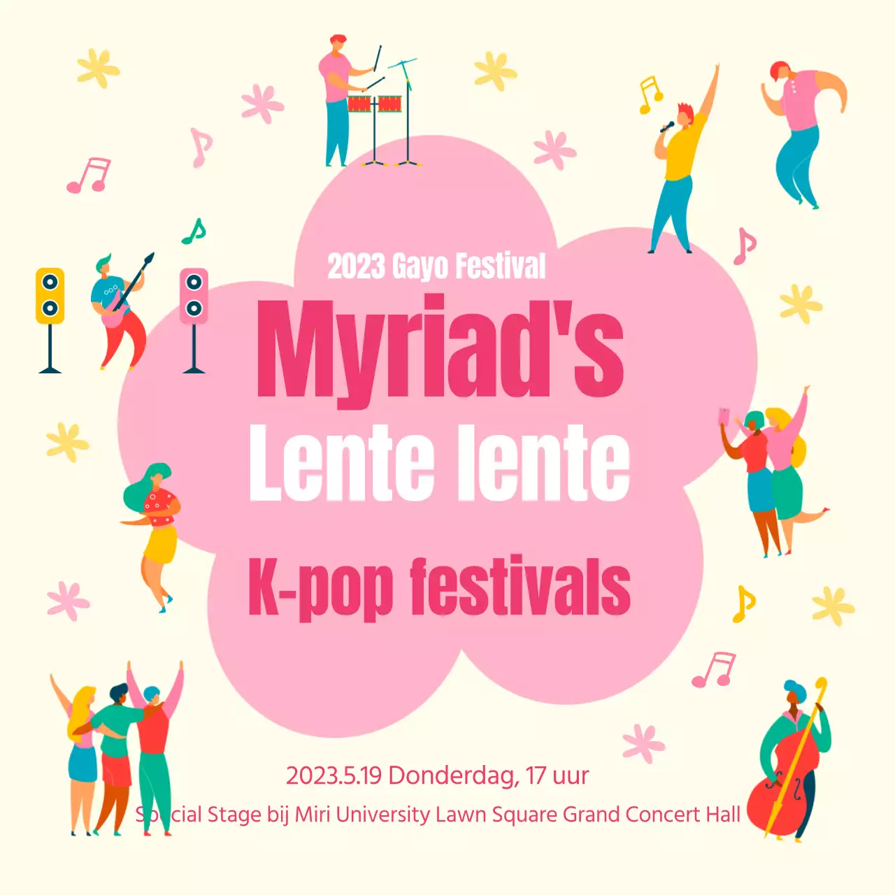 Wat je kunt verwachten op dit lentekleurige, roze muziekfestival