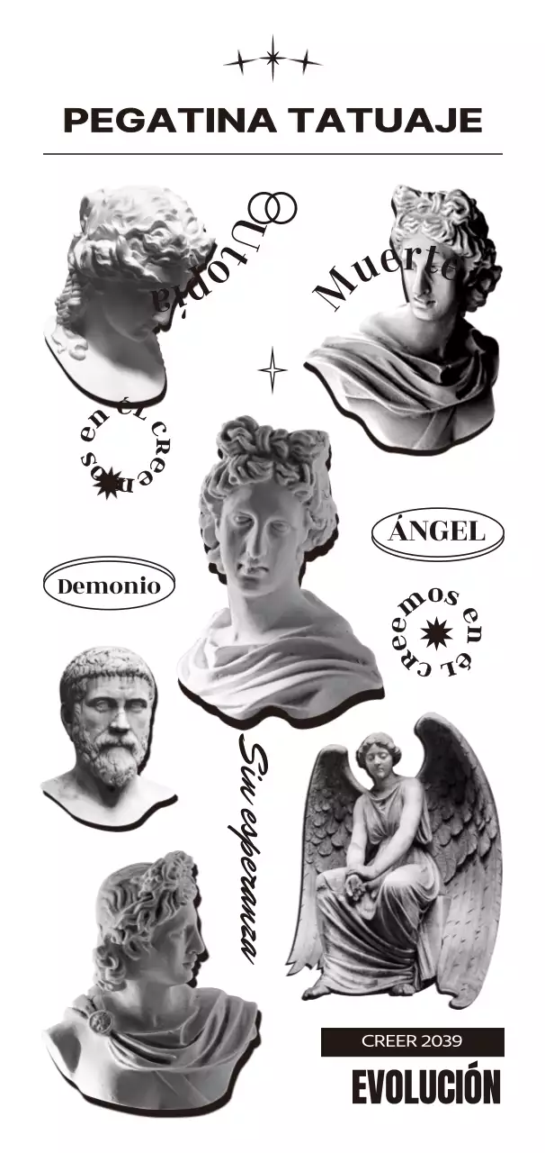 Concepto hip-hop de gárgolas y caligrafía limpias en negro y gris