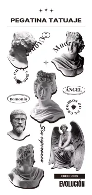 Concepto hip-hop de gárgolas y caligrafía limpias en negro y gris