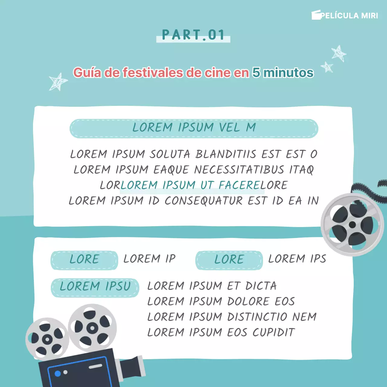 Tarjeta del festival de cine MentaNoticias