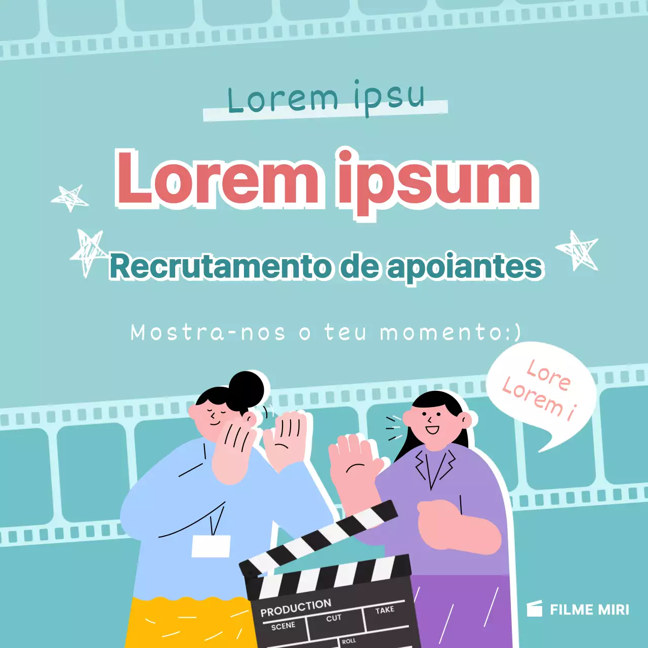 Cartão do festival de cinema MintyNews