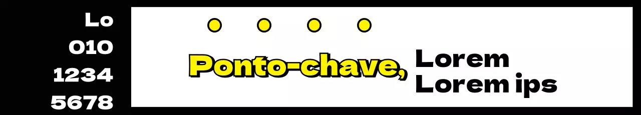 Branco Preto Acento simples Pontos-chave
