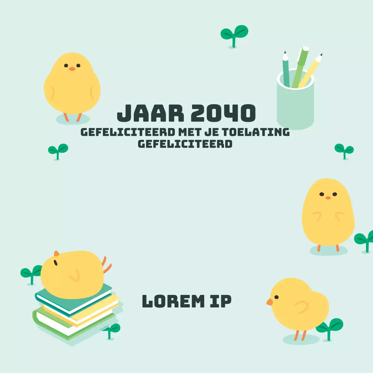 Gefeliciteerd met uw toelating