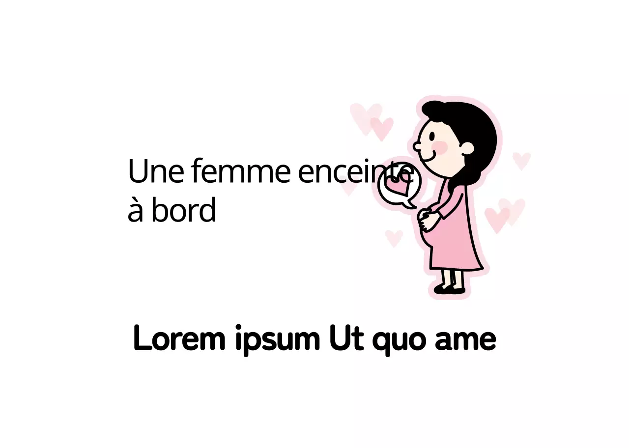 Illustration rose de femmes enceintes sur un tableau