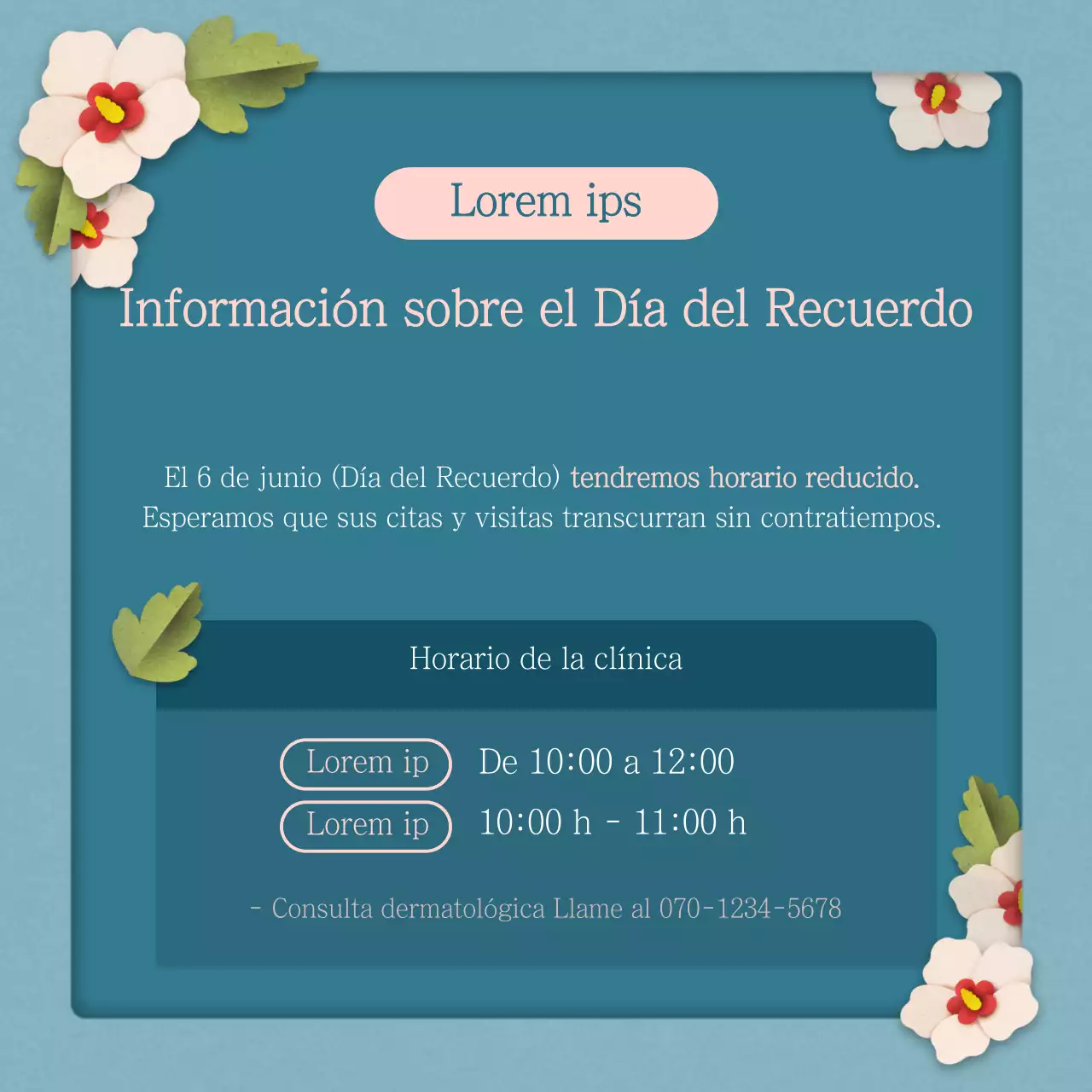 Información sobre el Día del Recuerdo