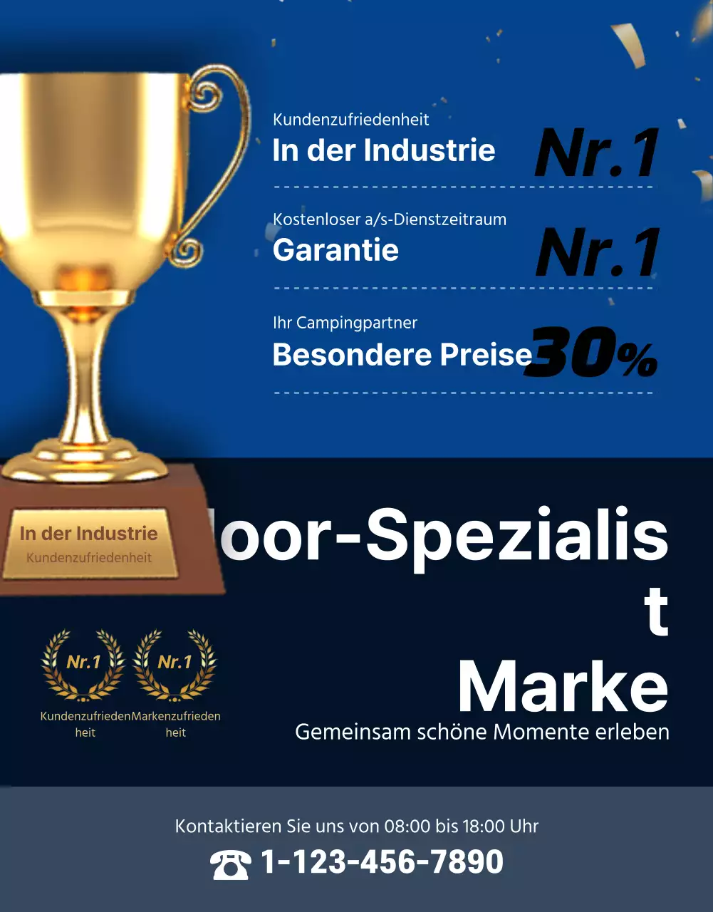 Verkauf von Campingausrüstung