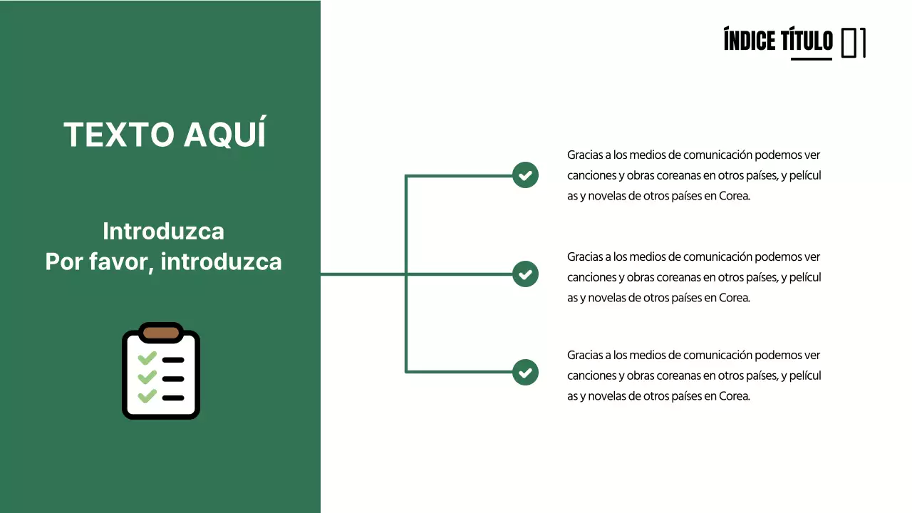 Bonita agenda conceptual en tonos verdes