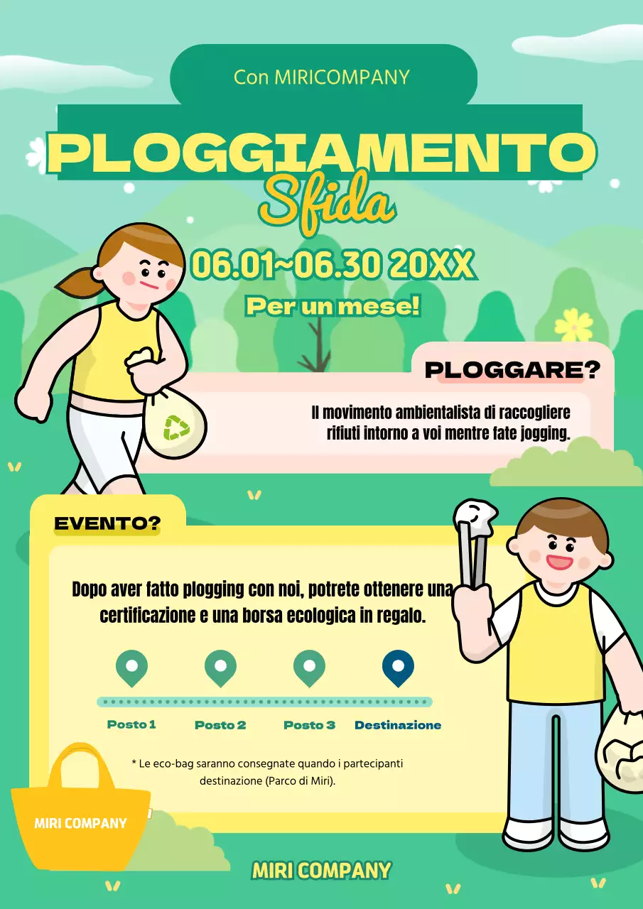Carino verde e giallo illustrazione concetto fustigazione sfida evento