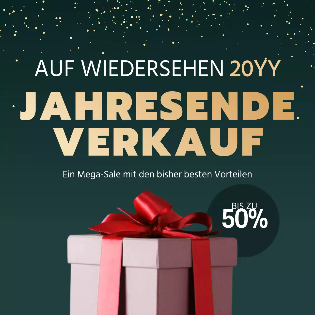 Ein sauberer, grüner Weihnachtsmarkt
