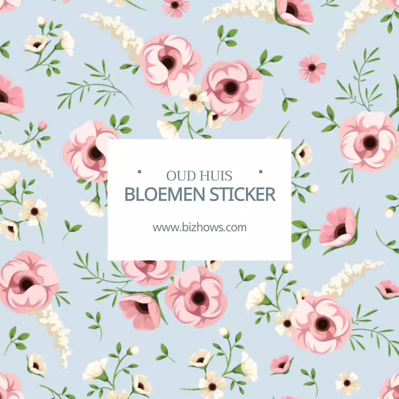 BLOEMEN STICKER