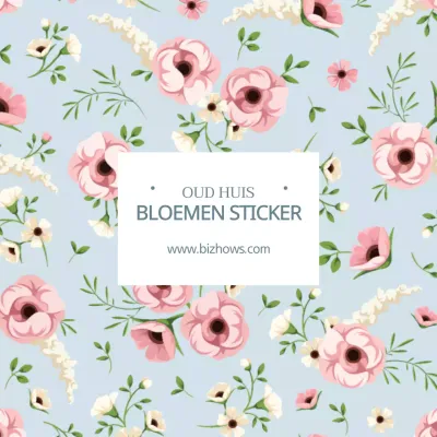 BLOEMEN STICKER
