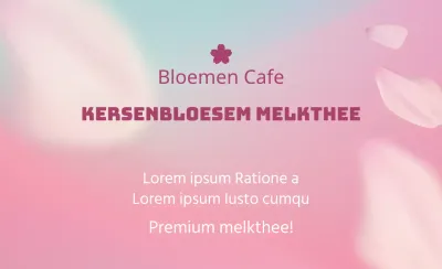 Kersenbloesem melkthee