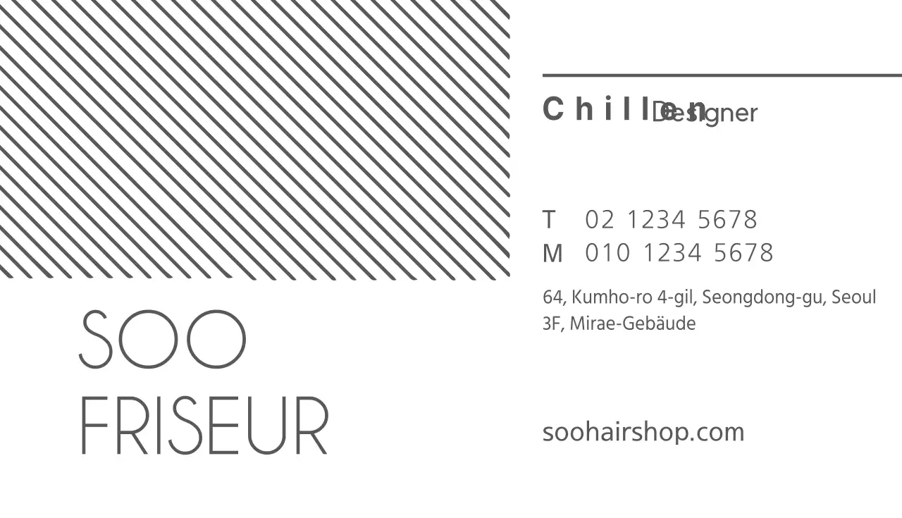 Visitenkarten für Friseure im Voraus