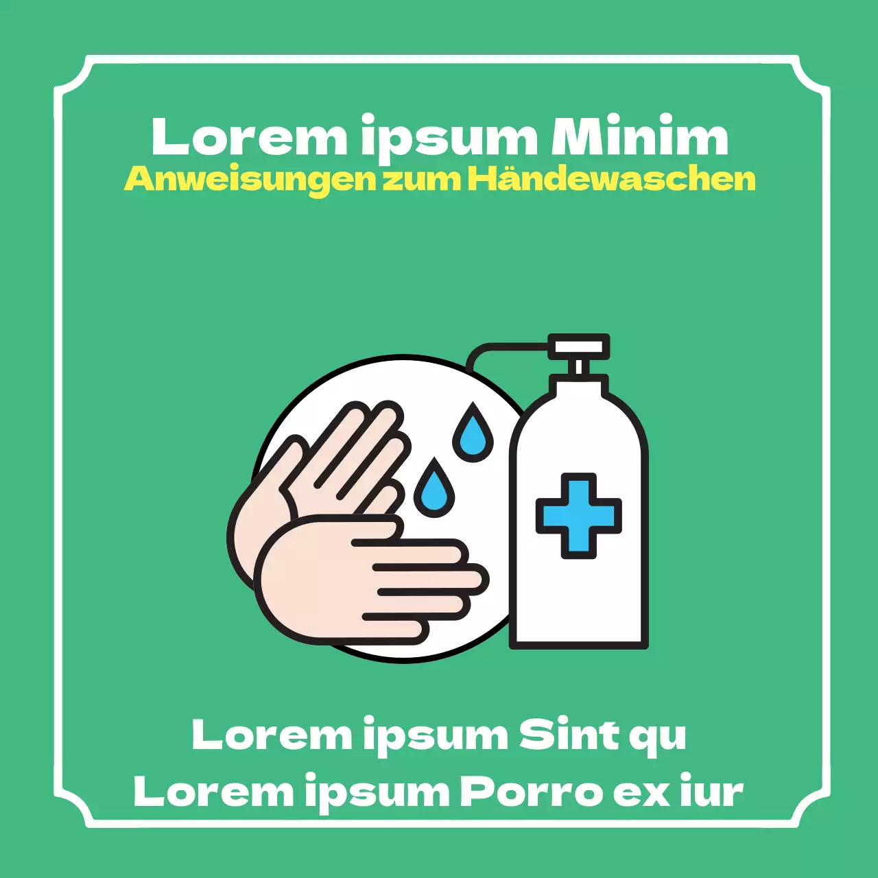 Coronavirus Anleitung zum Händewaschen