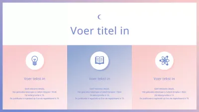 Eenvoudige agenda met roze-paars kleurverloop