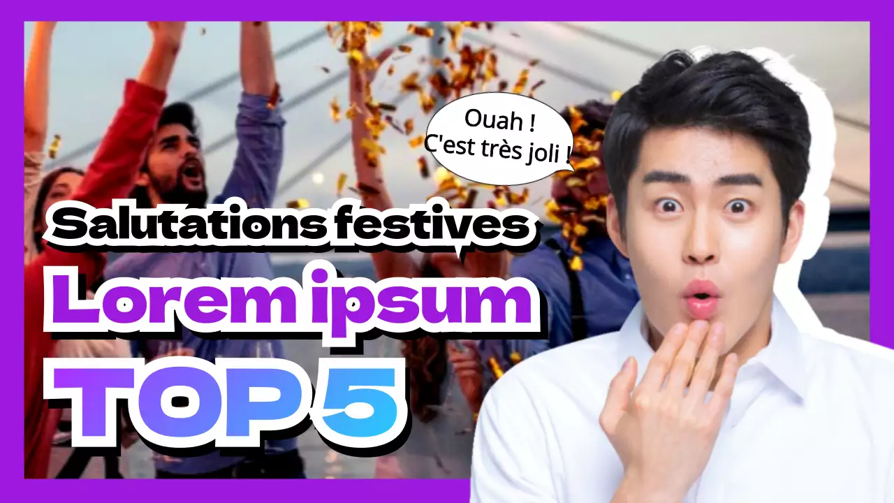 Fête de fin d'année aux accents violets