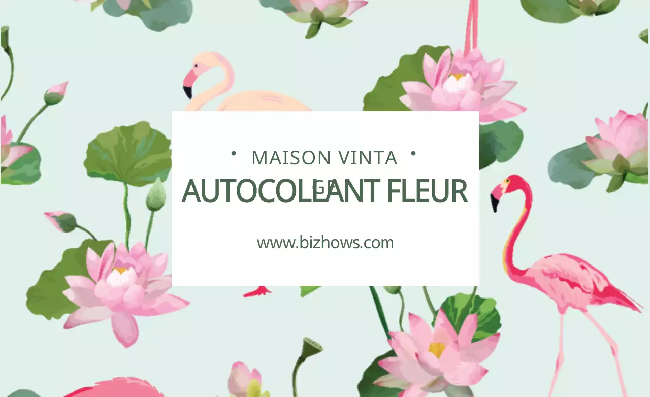 AUTOCOLLANT FLEUR