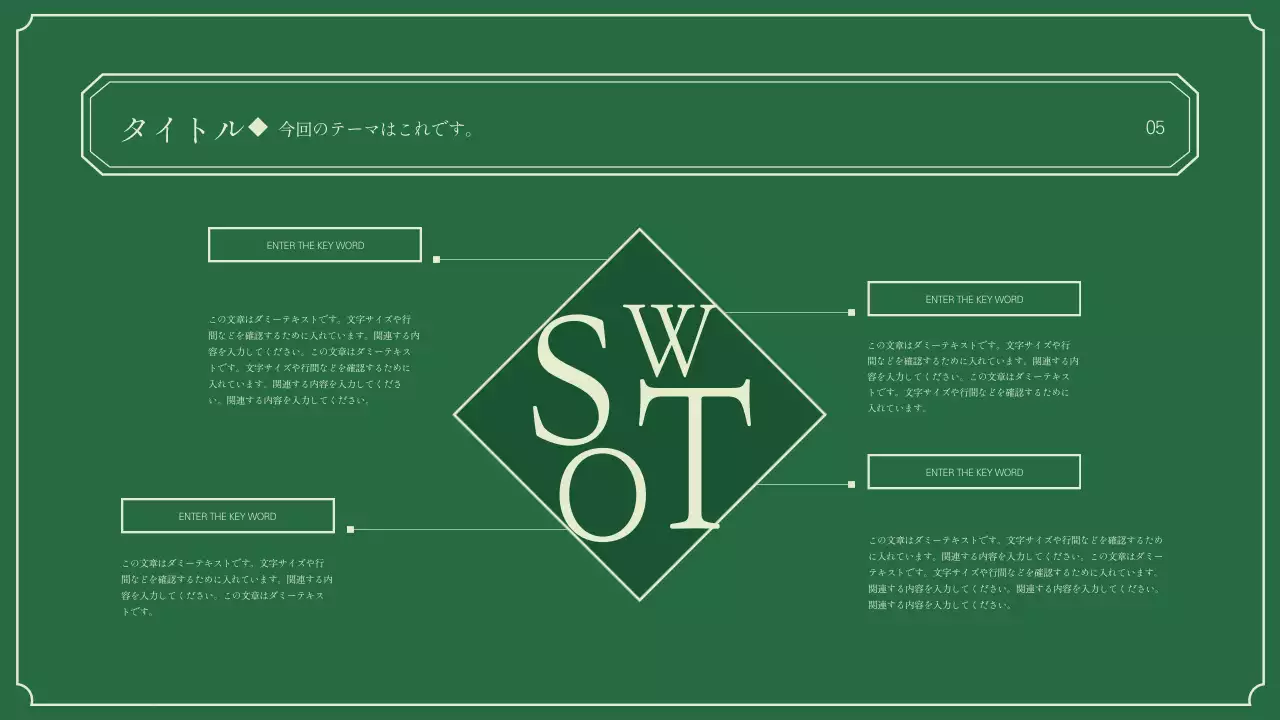 緑 シンプル 歴史 プレゼンテーション