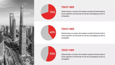 Eenvoudig diagram in rode kleur