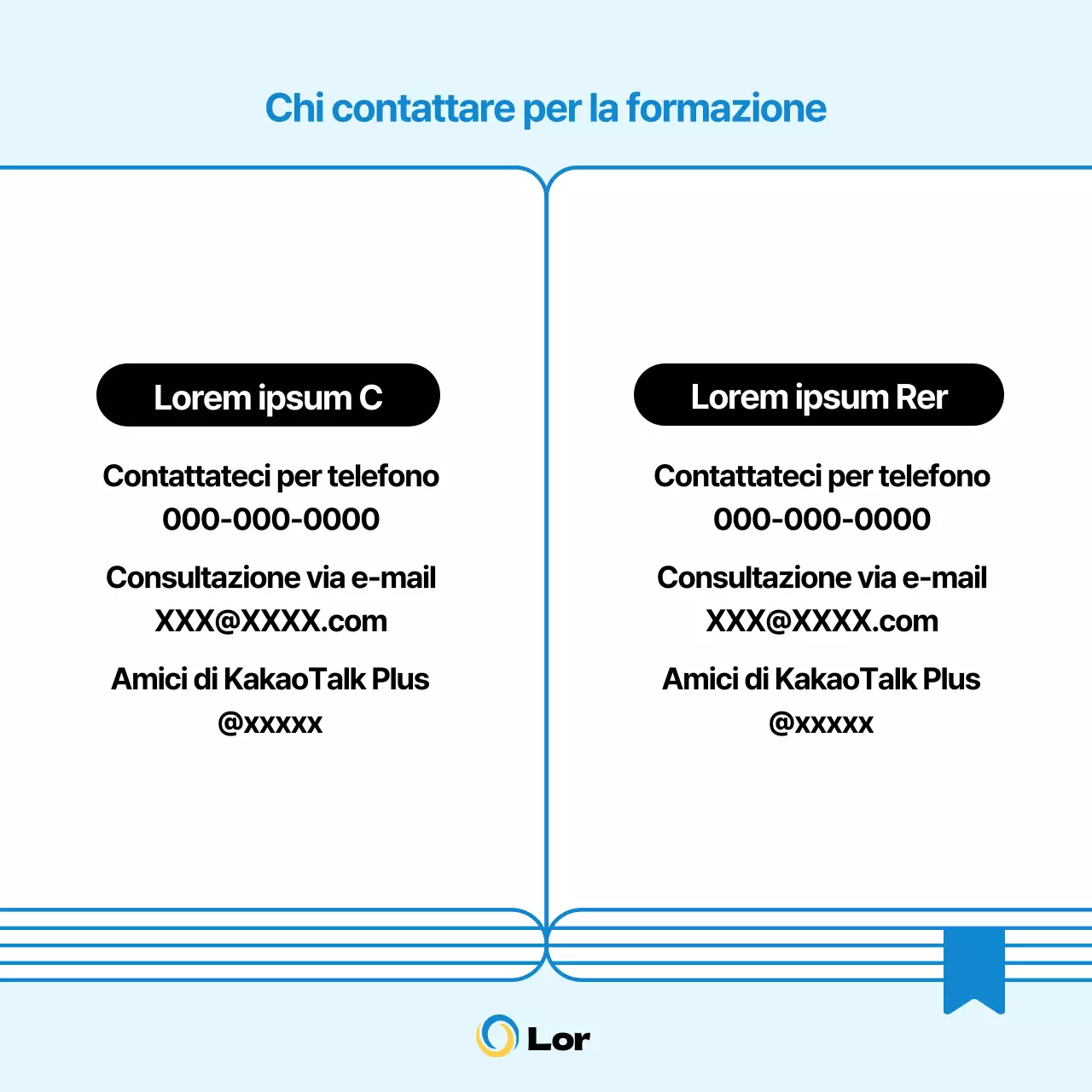 Un semplice pitch di reclutamento blu e arancione per i tirocinanti imprenditoriali