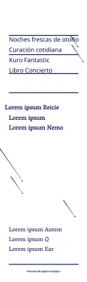 Azul marino simple estrella ilustración estilo libro Concierto información anuncio