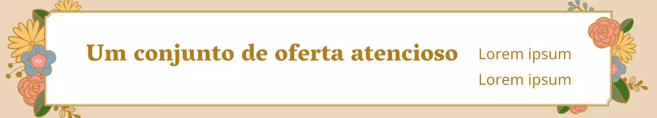 Moldura de flores Chuseok_Garo Banner