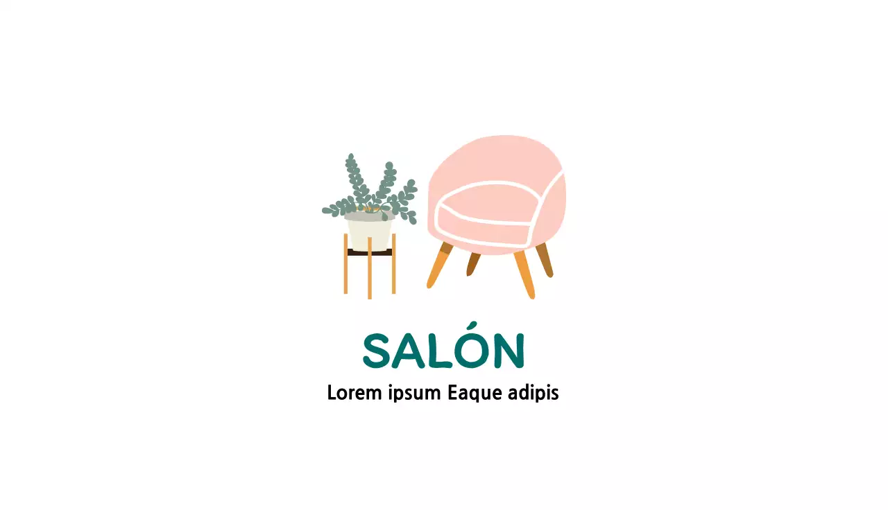 Ilustración rosa Interior de muebles limpio