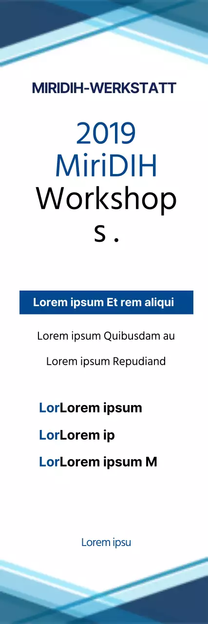 Workshop in Übersee_Dreidimensionales Banner