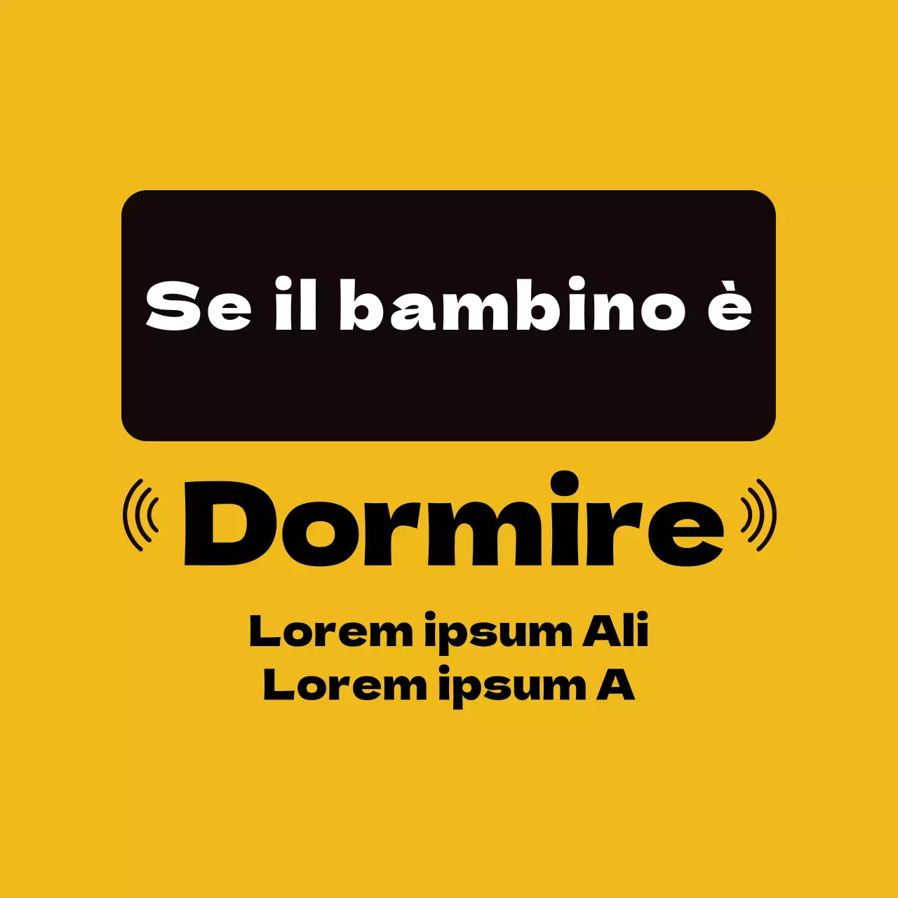 Segnaletica gialla e leggibile per la porta di casa