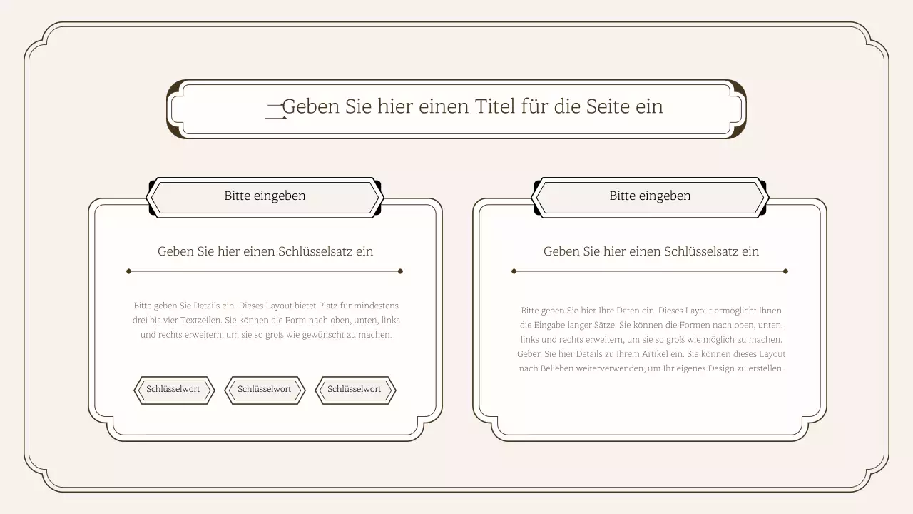 Einfaches Präsentationskit im orientalischen Stil
