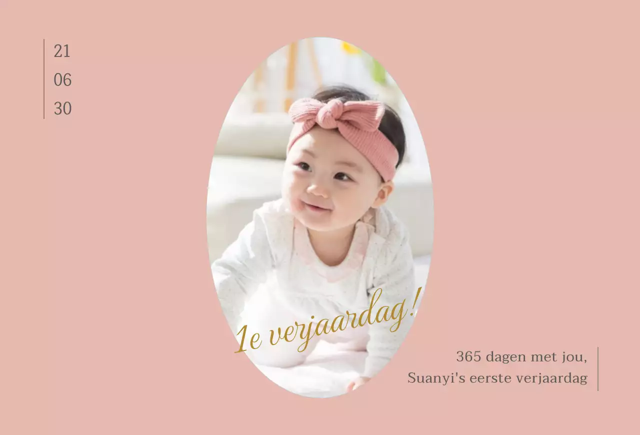 Ovale stenen feestkaart