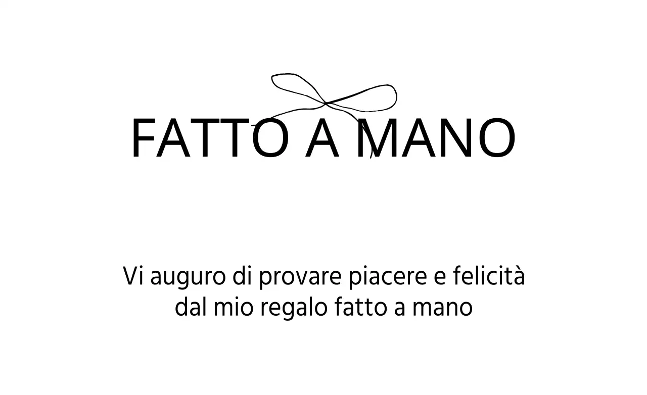 FATTO A MANO