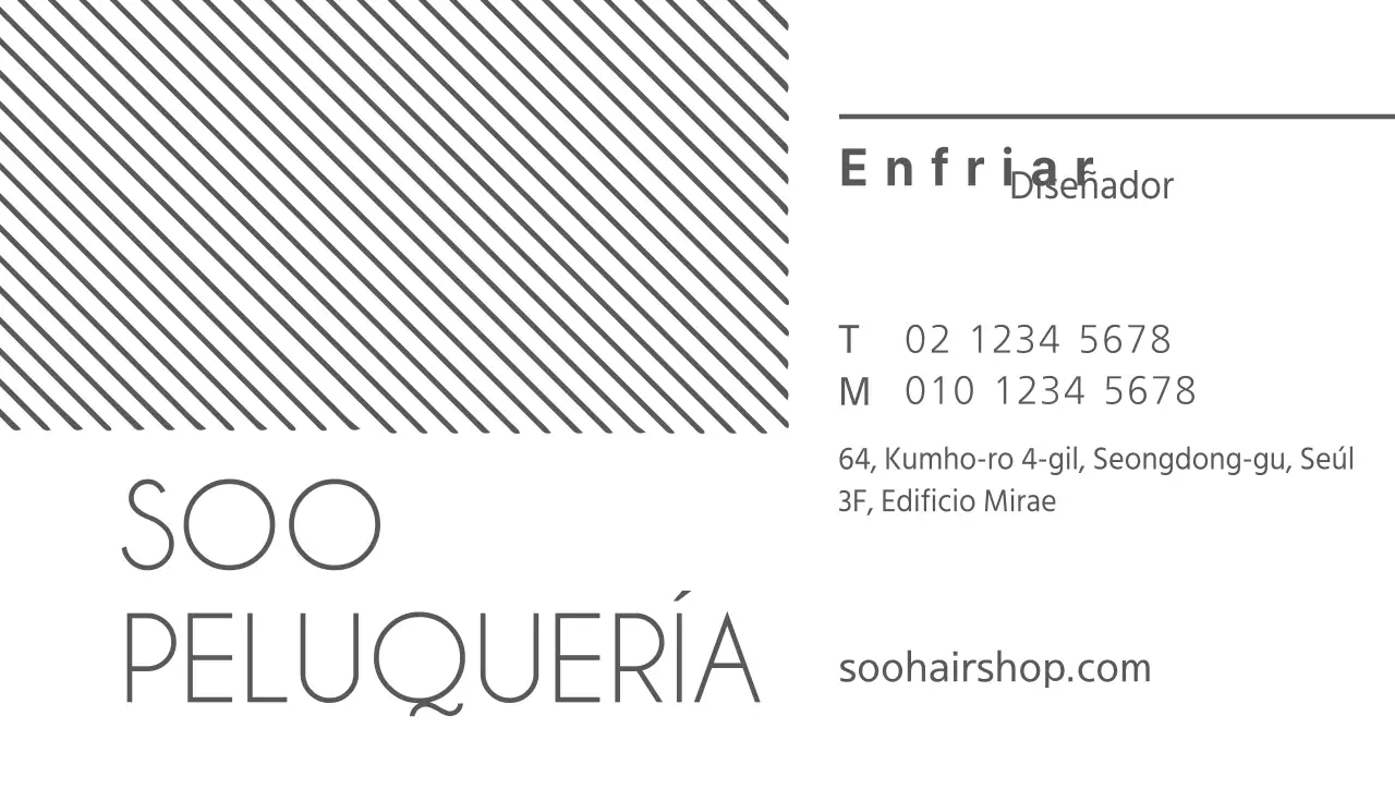 Tarjetas de visita de peluquería por adelantado