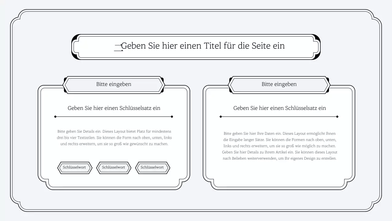 Einfaches Präsentationskit im orientalischen Stil