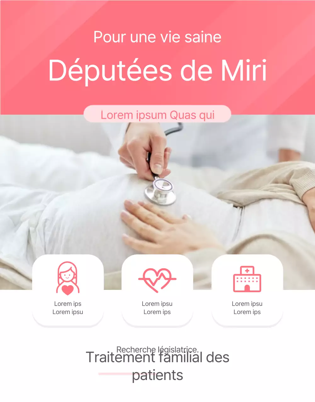 Maternité de base rose