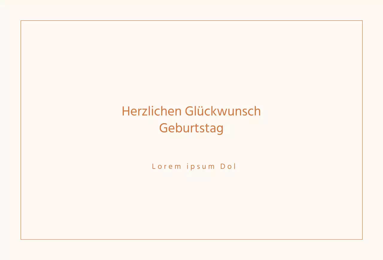 Einfache Geburtstagspostkarte