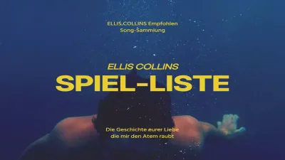 Gelbe retro-inspirierte Wiedergabeliste