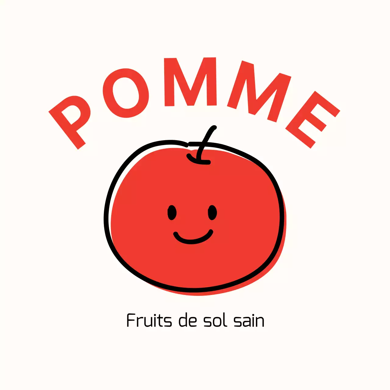 Autocollants mignons en forme de pomme