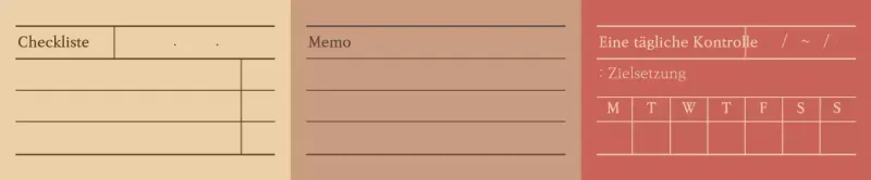 Sauberes Notizblock-Konzeptmuster in warmen Farben