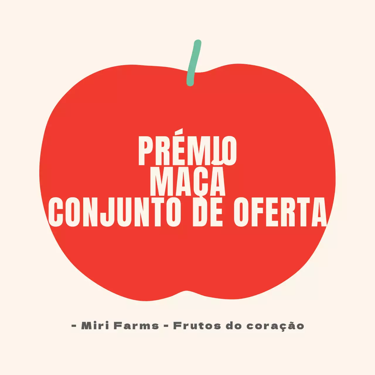 Texto ilustrado autocolante maçã