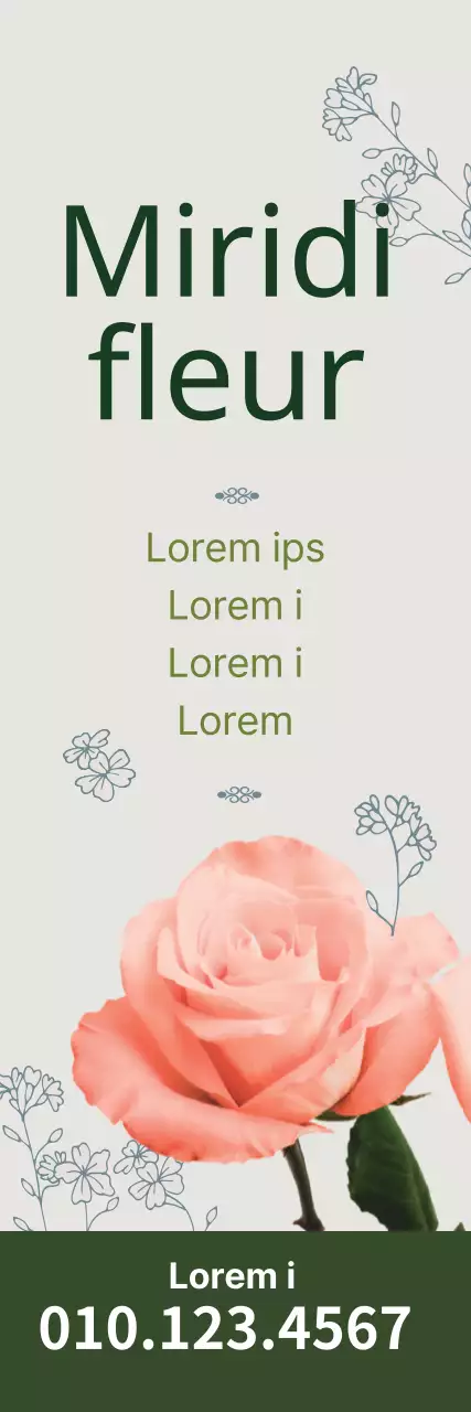 Promouvoir un fleuriste vintage en mettant en avant des photos vertes