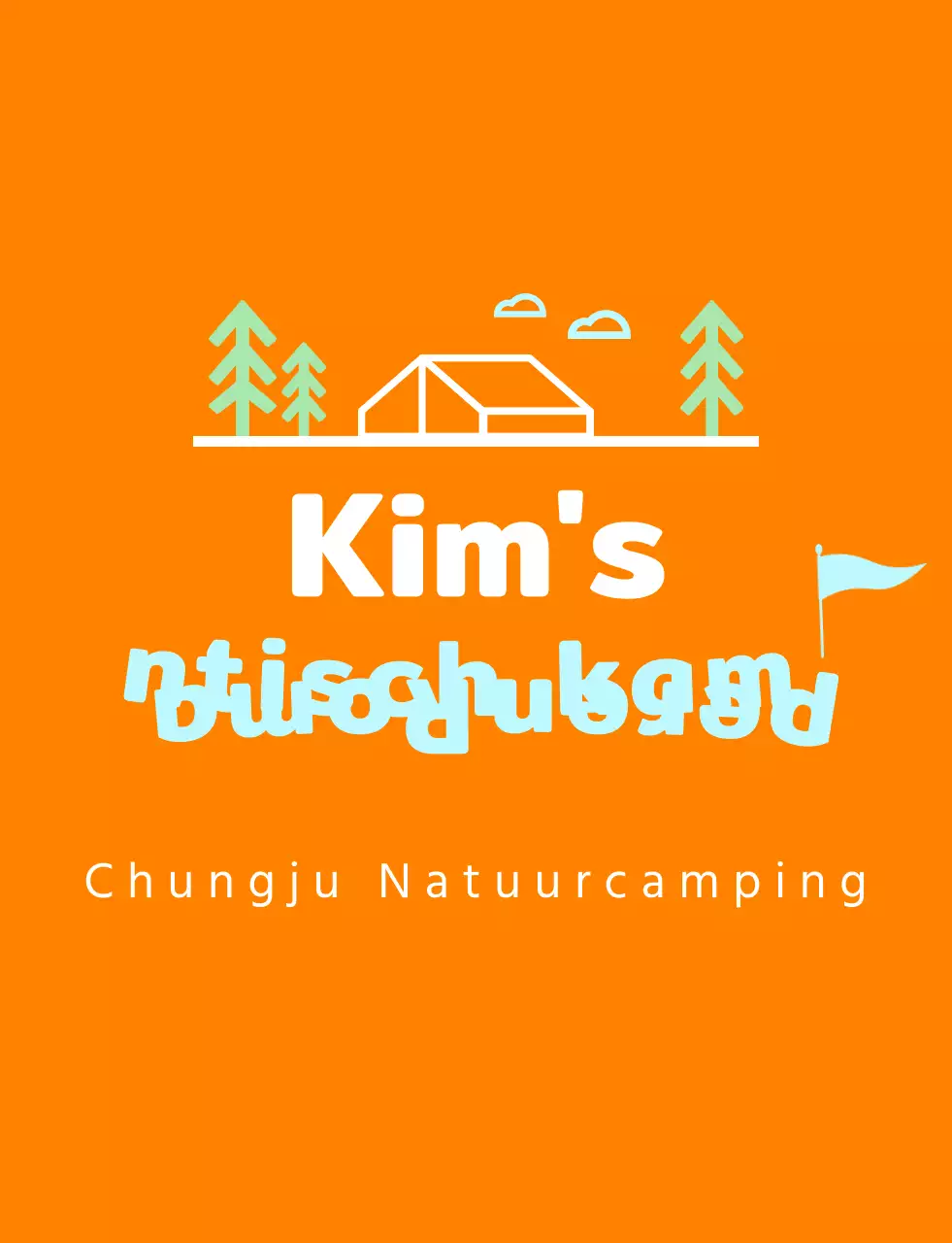 Lichtblauwe natuurkampeeruitrusting