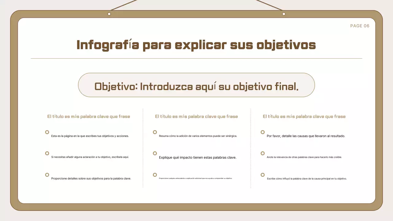 Guía para la presentación de Beige Simple