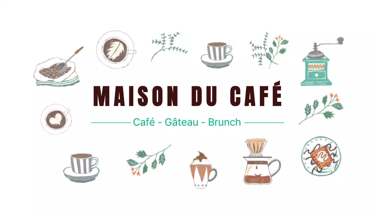 Cartes de visite de cafés