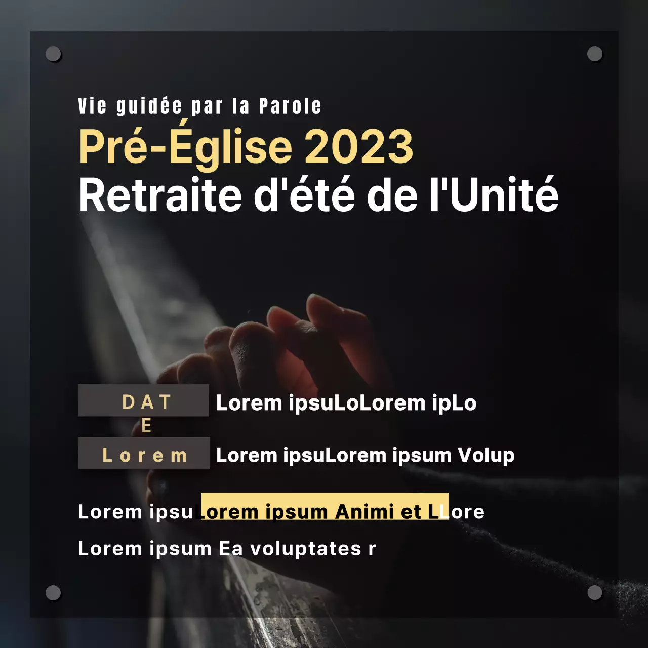 Retraite d'été de l'Église