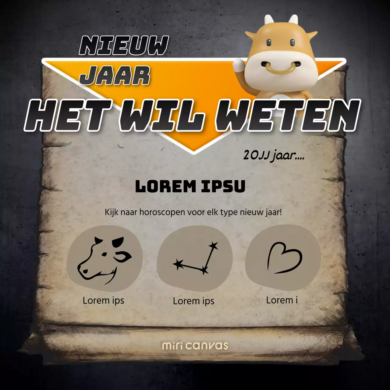 Nieuwjaar Het gaat om de titel Horoscoop