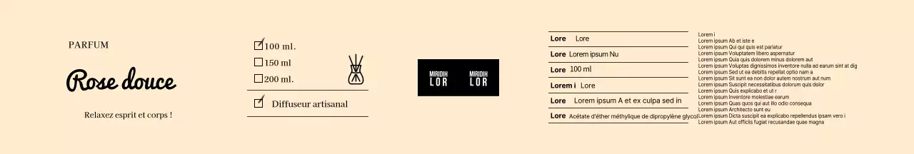 Beige Simple Diffuser Set